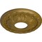 Ekena Millwork Leaf Ceiling Medallion (Fits Canopies up to 4 3/4"), 11 3/8"OD x 3 5/8"ID x 1 1/8"P, Gold CM11LFGLS - alternate 2